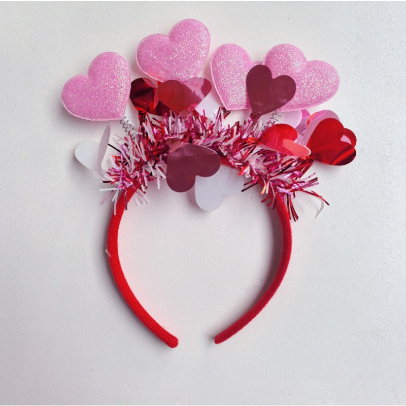 Wholesale Valentine's Day Love Glitter Love Bachelor Party Wedding Dress Headband